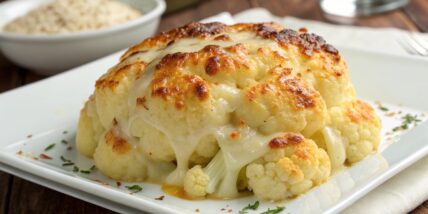 Baked Cauliflower with Cheese