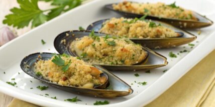 Baked Stuffed Mussels