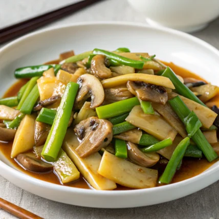 Bamboo Shoots and Mushrooms