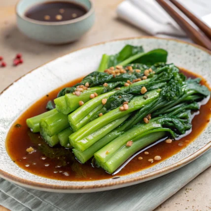 Choy Sum with Oyster Sauce