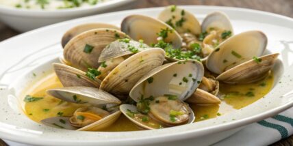 Clams with White Wine and Garlic