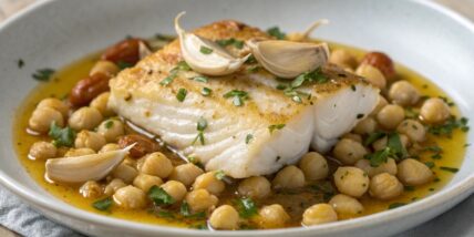 Cod with Chickpeas