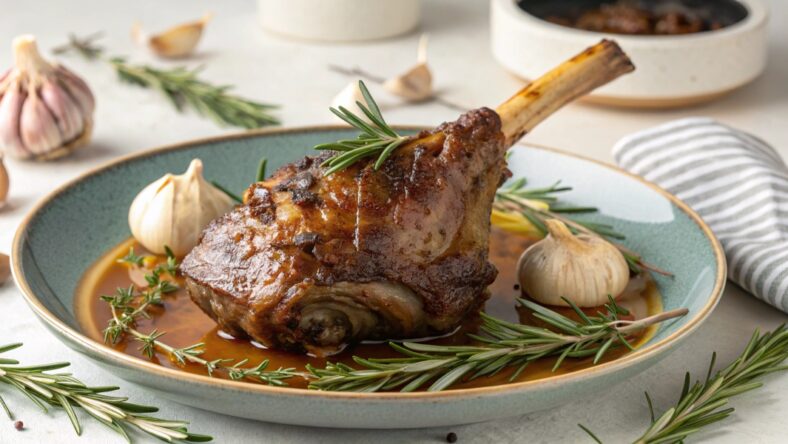 Lamb Shank with Garlic