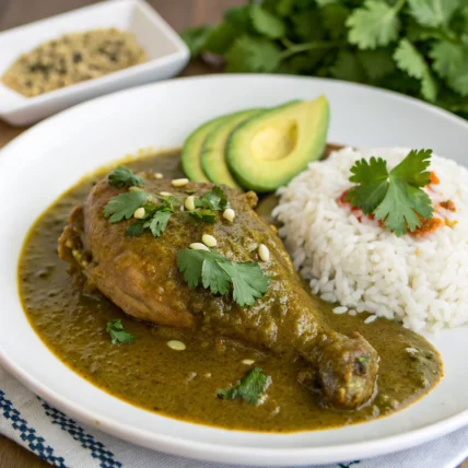 Pollo en Mole Verde