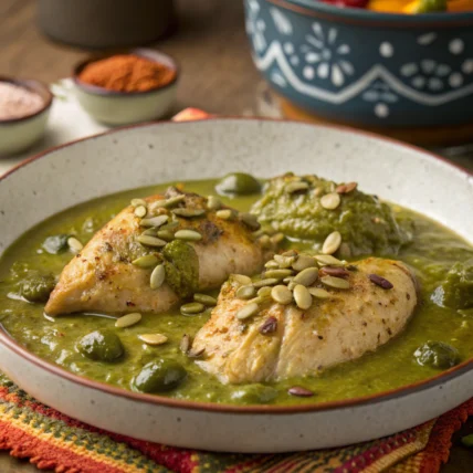 Pollo en Pipian Verde