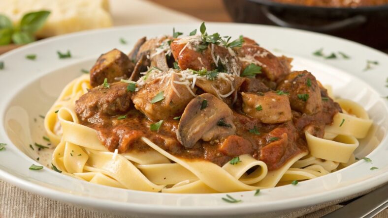 Pork and Mushroom Ragù