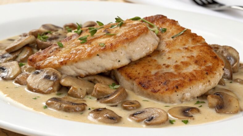 Pork Cutlets with Mushrooms