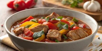 Pork Stew with Peppers