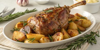 Roast Leg of Lamb with Potatoes