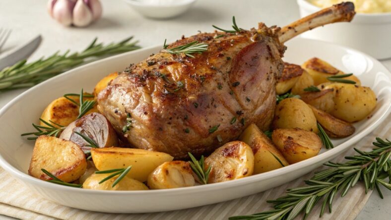 Roast Leg of Lamb with Potatoes