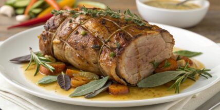 Roast Veal with Garlic and Sage