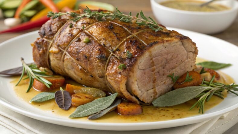 Roast Veal with Garlic and Sage