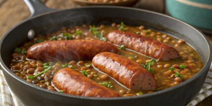 Sausages and Lentils