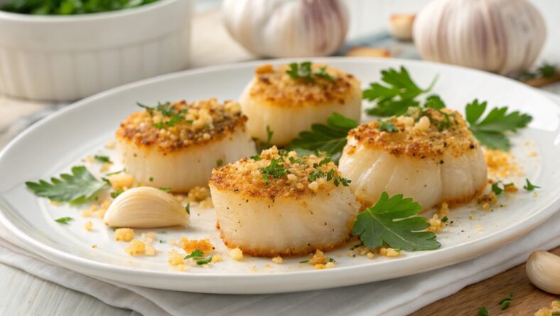 Scallops with Garlic and Parsley