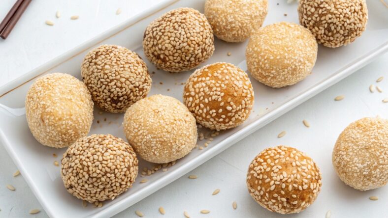 Sesame Mochi Balls