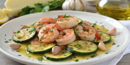 Shrimp with Zucchini