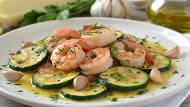 Shrimp with Zucchini