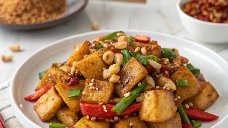 Sichuan Spicy Rice Cakes (Chao Nian Gao)