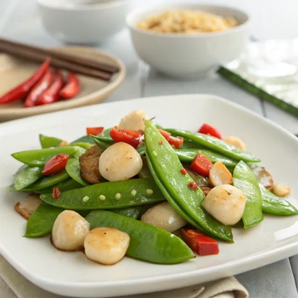 Snow Peas and Water Chestnuts