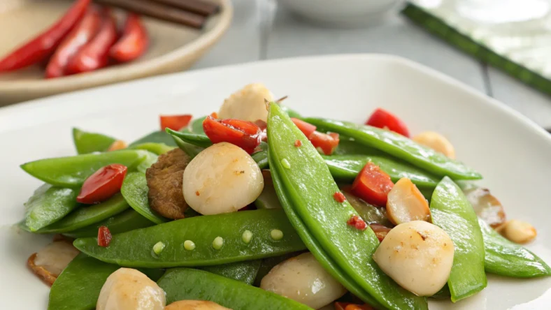 Snow Peas and Water Chestnuts