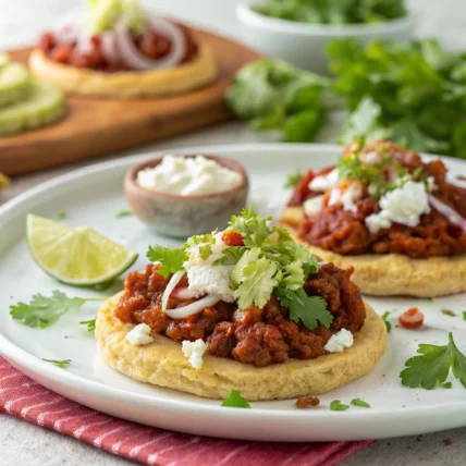 Sopes con Chorizo