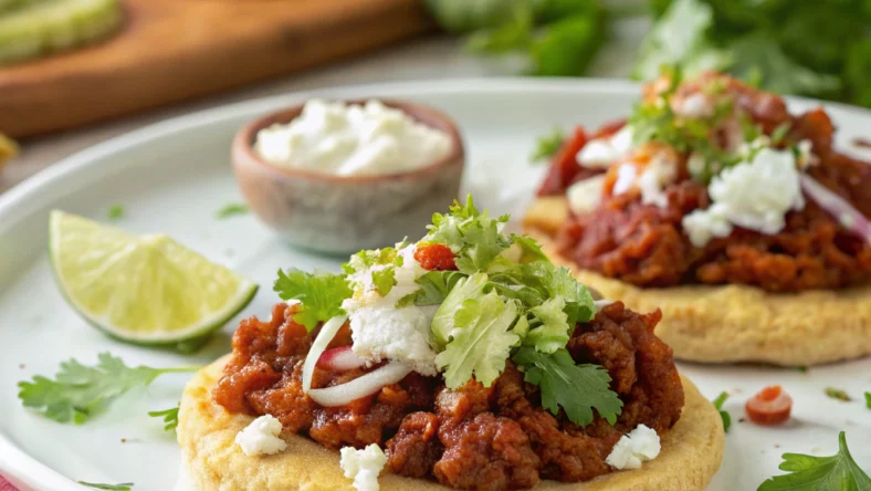 Sopes con Chorizo