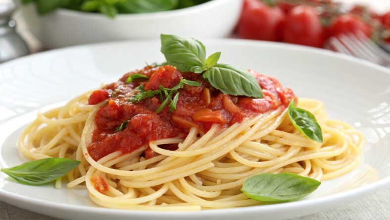 Spaghetti with Tomato Sauce