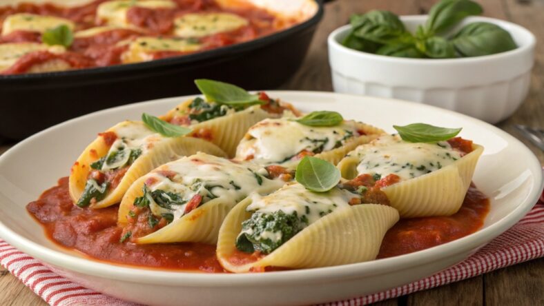 Spinach and Ricotta Stuffed Shells