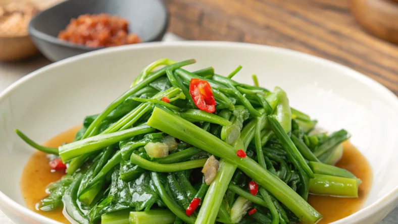 Stir-Fried Morning Glory (Water Spinach)