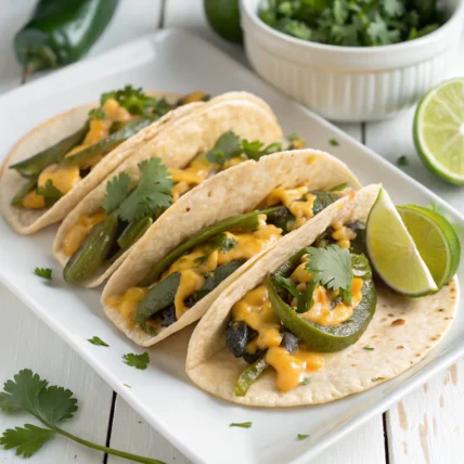 Tacos de Rajas con Queso