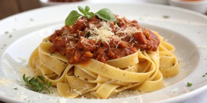 Tagliatelle with Bolognese Sauce