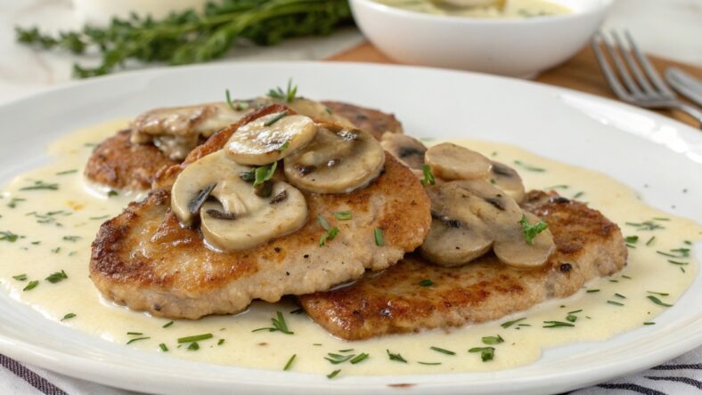 Veal Scaloppine with Mushrooms