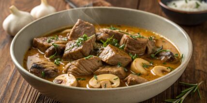 Veal Stew with Mushrooms