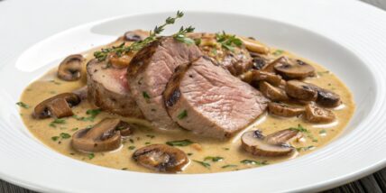 Veal with White Wine and Mushrooms